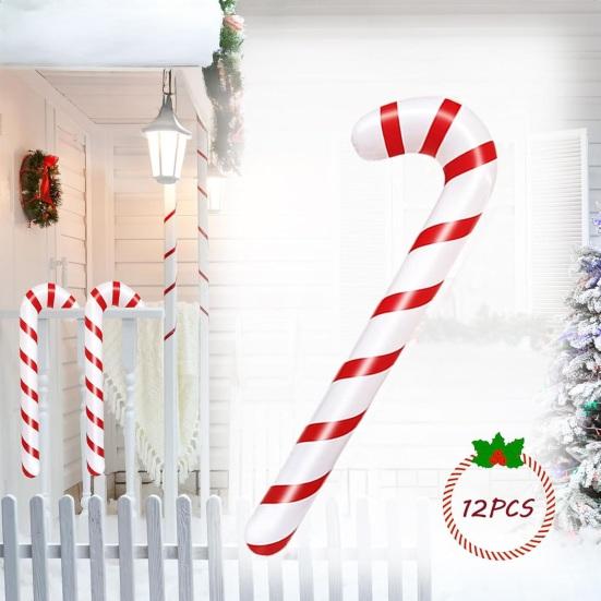 Candy Canes Balloons for Christmas Decorations Large Candy Sticks