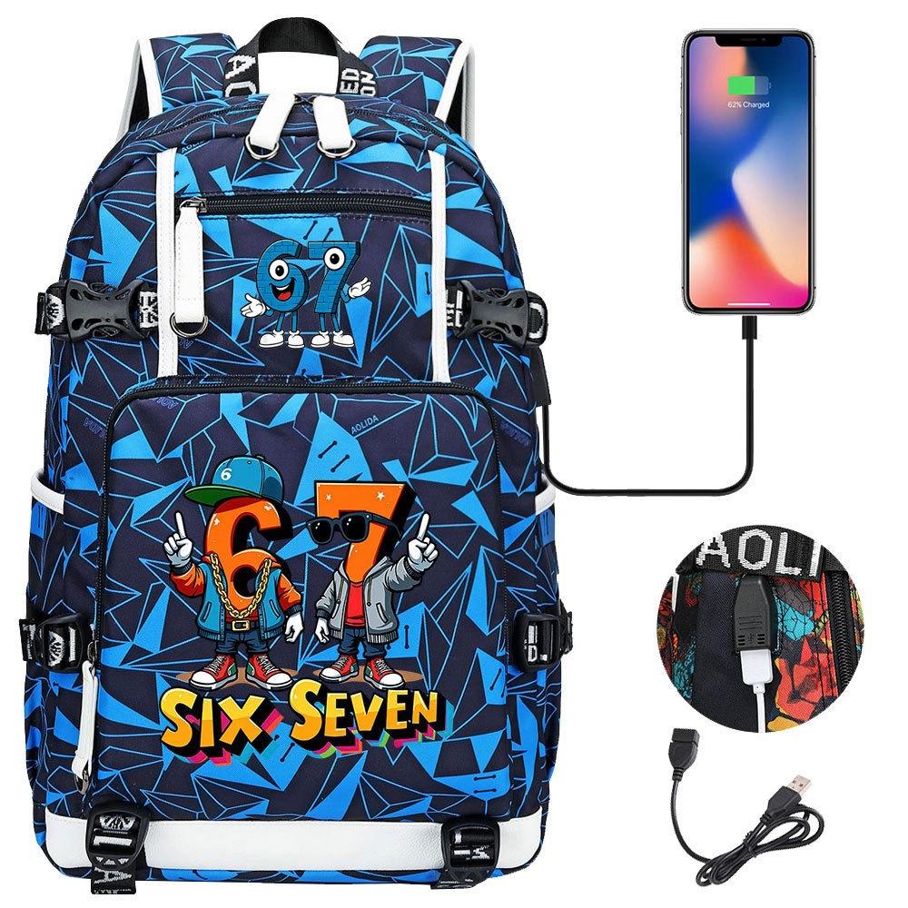3-delige Schoolrugzakset voor Studenten Grote Capaciteit Oxford Stof Schooltas met Schouderband en Etui One size fits all
