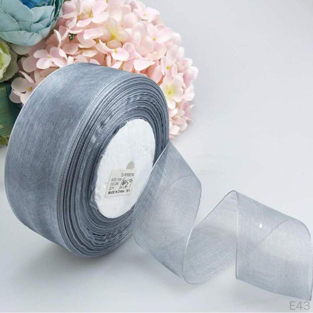 Ribbon Roll Spool Diy Gift Wrapping - 1.5 Inch 50Yards 21 Colors