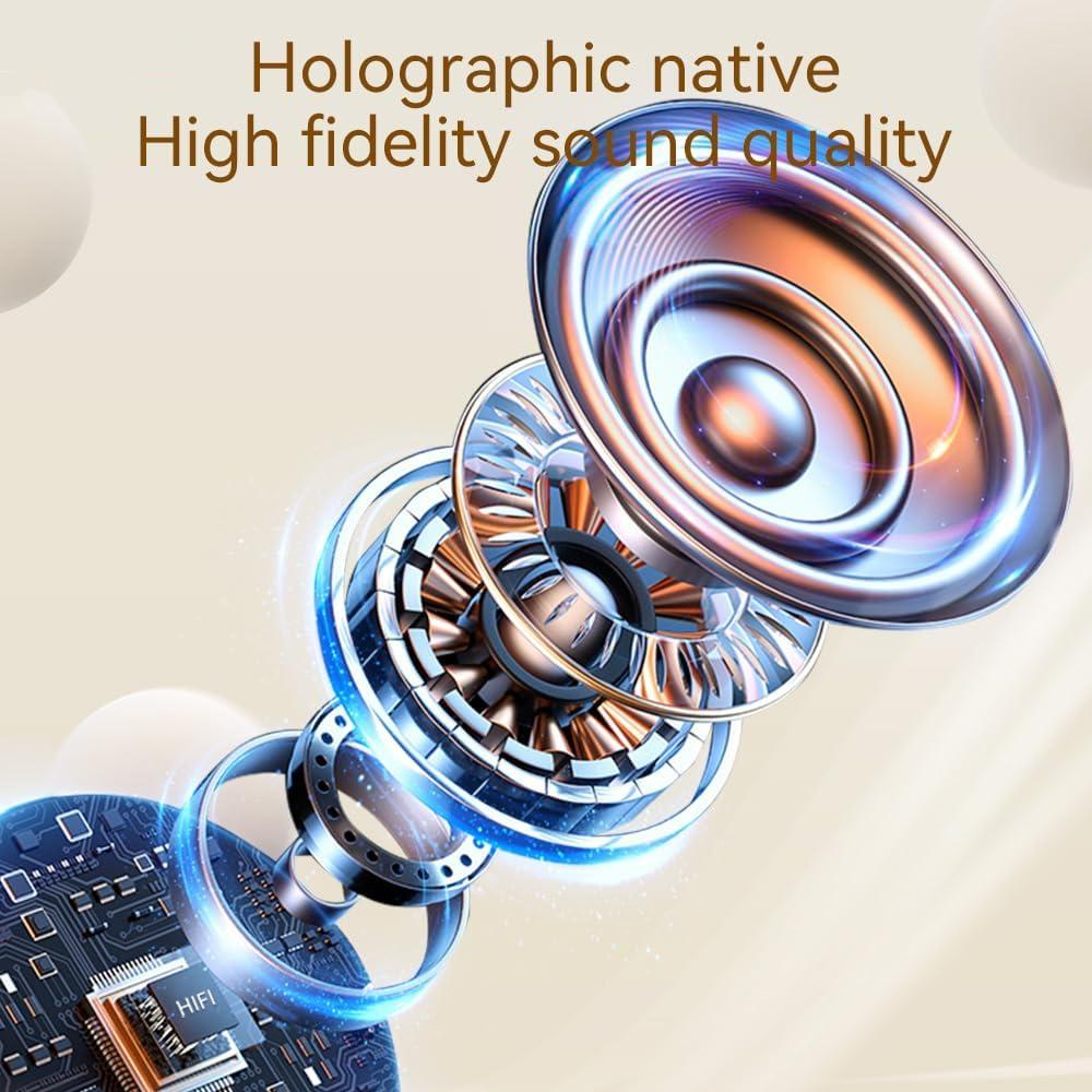 ANC Kabellose Ohrhörer E18 Pro Bluetooth5.4 Kopfhörer Touchscreen-Kopfhörer TWS MZYMI Bass-Stereo-Kopfhörer mit ANC/ENC-Kopfhörern mit Geräuschunterdrückung 