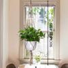 10/20 stk Naturlig Jute Plantekurvliners 90cm Vintage Snor Plante Hængende Kurv Håndlavet Stribet Blomsterpotte Stand Indendørs/Udendørs