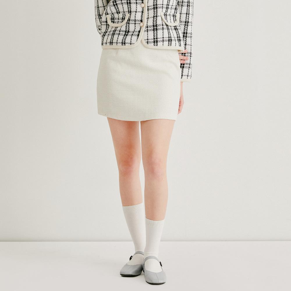 SWEET SOUP Tweed Mini Skirt (Wz1Srf1)