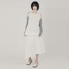Wimzi Mind Cocoon Asymmetrical Skirt_Ivory