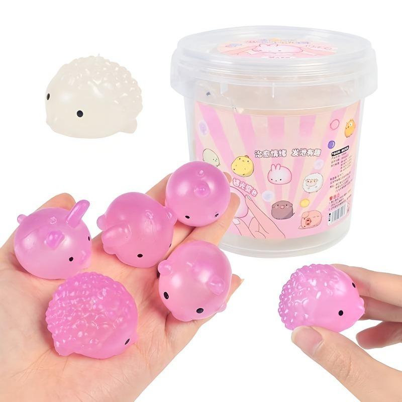 Bai Fen Bai Toys Toys Squishy Color-Changing Hedgehog Fidget Toy Kawaii Mini Animals Squishies Stress Relief Anti Anxiety Stress-Relieving Gift Present