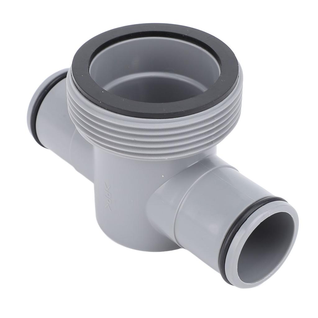 1,25 til 1,5 tommer T-skjøt Bassengslangeadapter PP Svømmebassengslange T-kobling for Filterpumpe