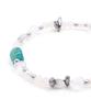 Green Stone & Clear Quartz Mix Natural Bracelet (PLT-BR-096_WT)