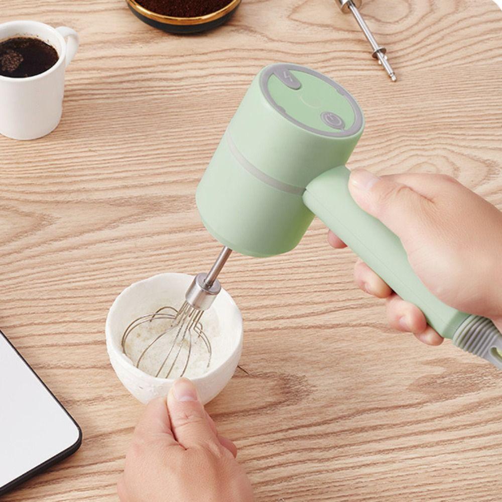 Portable Electric Hand Mixer Adjustable Gears Mini Egg Beater Electric Eggbeater  Kitchen Gadget