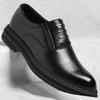 Fashion Men's Dress Shoes Lace-up Casual Business Leather Shoes for Men Black Brown Pointed Toe Formal Wedding Shoes Zapatos De Hombre