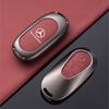 Zinc Alloy Leather Car Remote Key Case Cover Shell For Mercedes Benz C S Class W223 W206 Maybach S400 S450 S500 Car Accessories qr1
