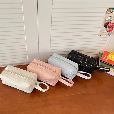 Make-up-Tasche mit Sternenmuster - Tragbar, Große Kapazität, Bade- und Aufbewahrungstasche für Studenten - Einfaches Design