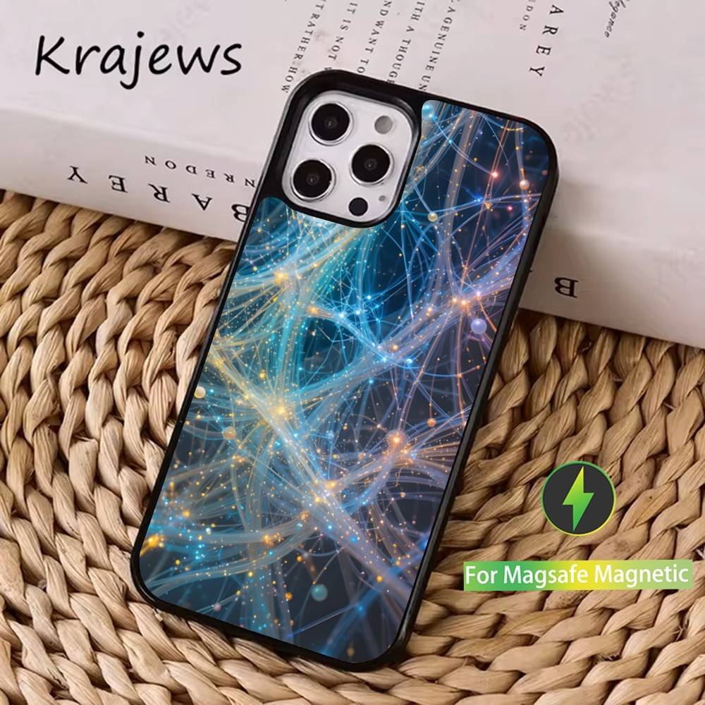 

Phantasy Brain Art Painting Case For iPhone 16,15,14,17,13,12,11,Pro,Max,Plus,Mini, Magsafe,Magnetic Wireless Charging Case iPhone17air