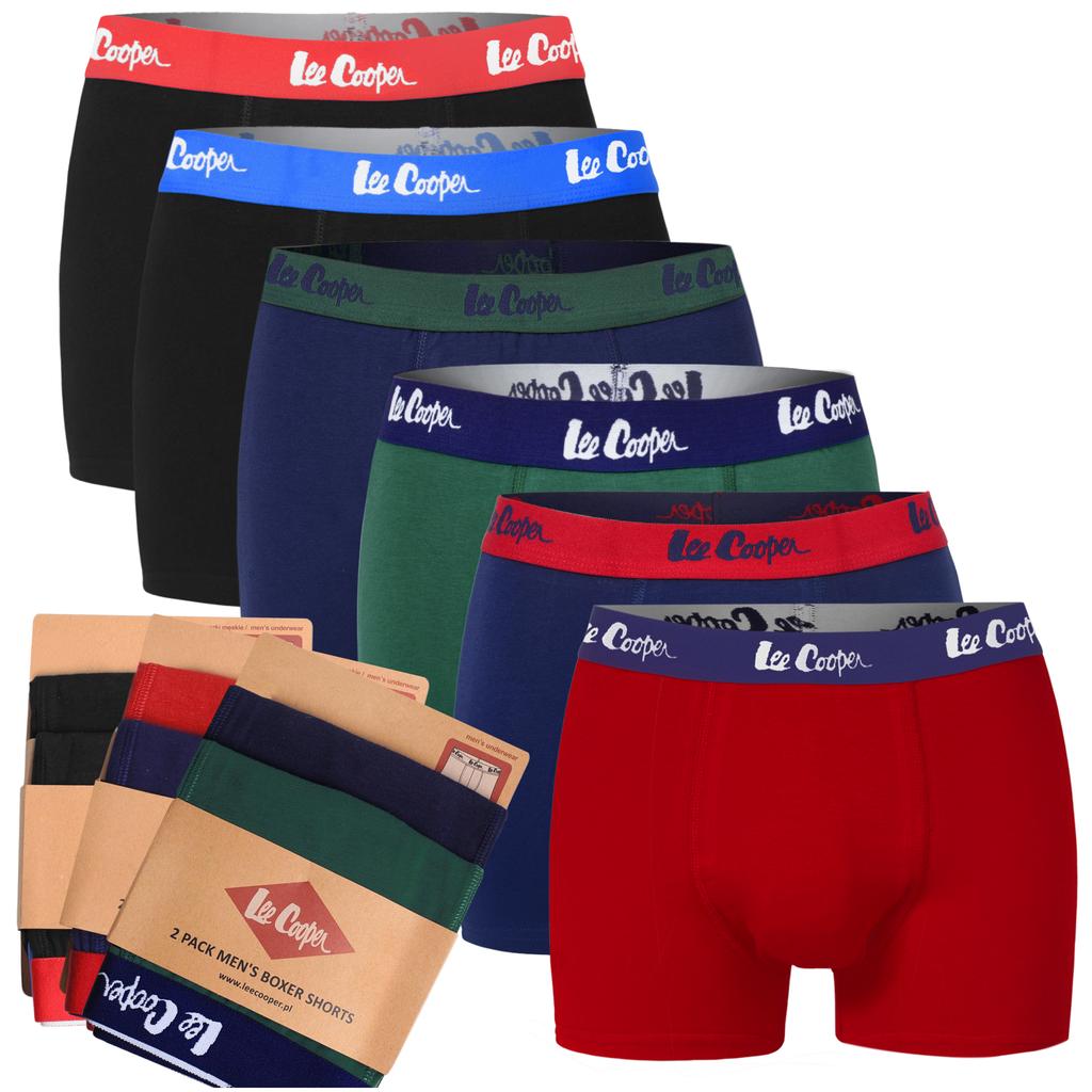 Boxer Shorts, Lee Cooper, For Men, 6 Pieces