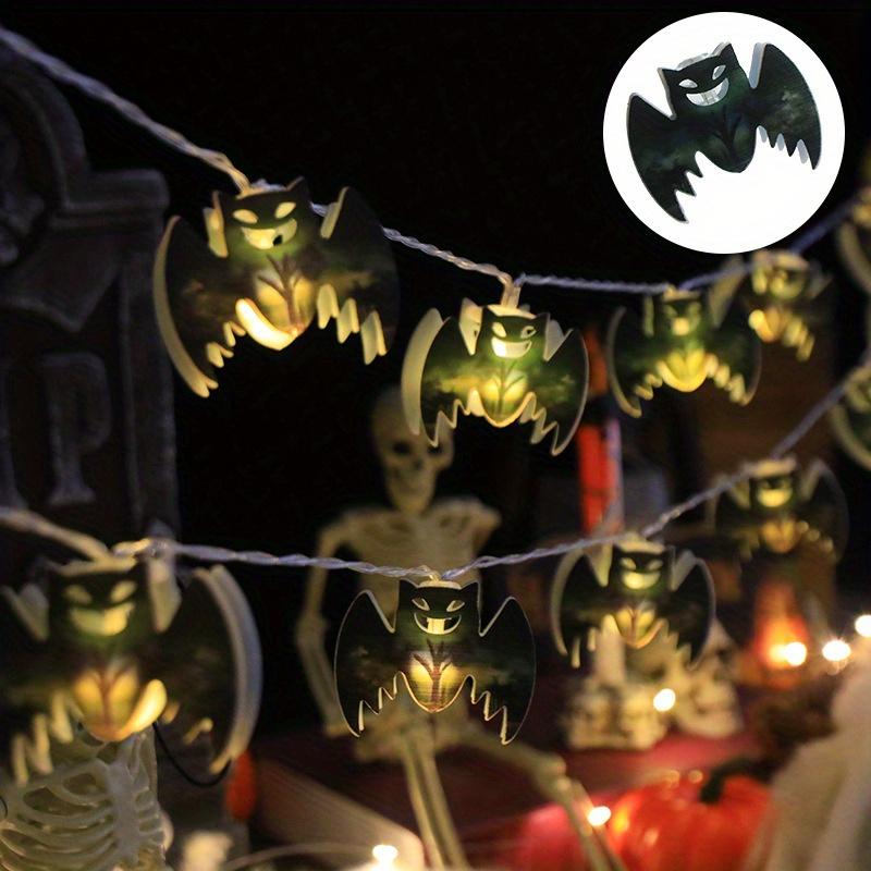 

Светодиодный декоративный светильник в виде раскрашенного черепа на Хэллоуин, праздничный декоративный светильник, гирлянда для создания атмосферы привидений, украшение в виде облака 150CM Long