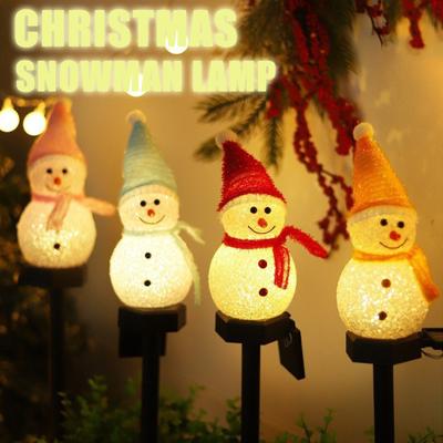 Zasilany energią słoneczną sznur świetlny bałwana, świąteczne oświetlenie dekoracyjne, ogród, trawnik, wodoodporna dekoracja, światło atmosferyczne