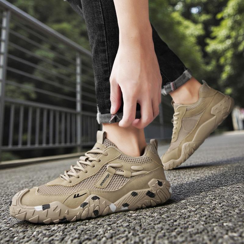 Warrior Breathable Comfortable Travel Hiking Fashion Trend Versatile Balance Lightweight Quick-Dry Low-Top Walking Shoes Men Walking Shoes WXY-N996N01