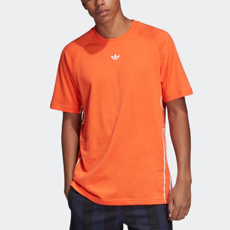 Adidas Originals T Shirt Men's True Orange DU8108-