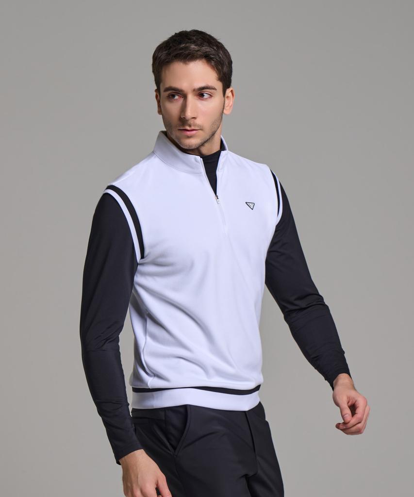 Downblow Men'S Sports Golf Wear Half-Zip Vest Db4Fvwh 6508M