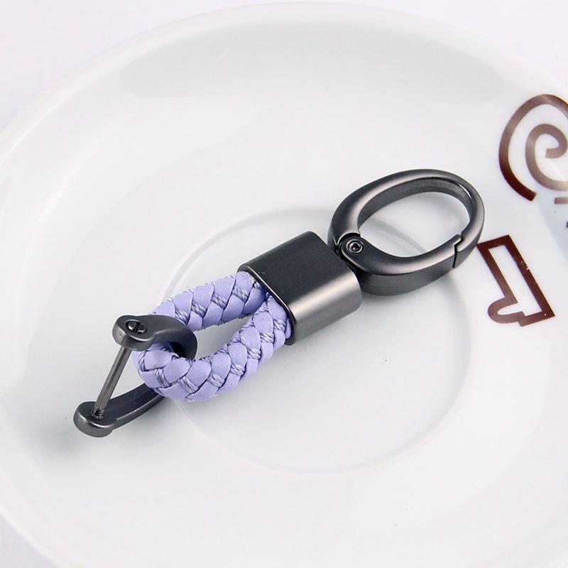 Braided Rope Sub-Gun Printing Keychain Men'S And Women'S Waist Hanging Big Head Chain General Car Key Bag Accessories
