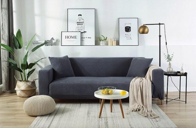 Cover For A Sofa, Sofa Bed, 3-Seater Sofa, Thick Grey