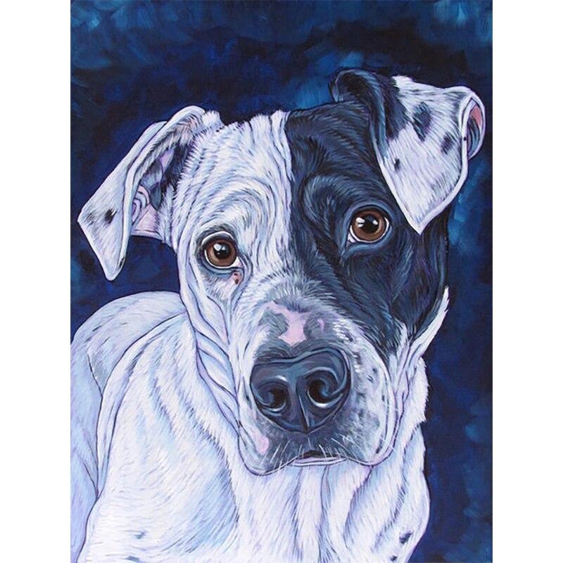 

Новый 5D DIY алмазная живопись картина маслом собака Алмазная вышивка стразы ремесла полная круглая дрель домашний декор художественный подарок Full Round 15x20CM
