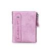 CONTACT'S Echtes Leder Vintage Geldbörse Herren Kurzes Münzfach RFID Kartenhalter Unisex Kleine Geldbörsen Hohe Qualität Designer Geschenk für Freund oder Familie