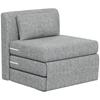 Sleeper Chair, Guest Mattress, 3-Fold Foldable, Compact, Metal Frame, 80x75x74 Cm, Grey