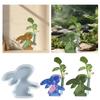 1 Pc Bunny Flower Vase Mold With 3 Hydroponic Plants Test Tube Diy Easter Rabbit Plants Propagation Station Epoxy Resin Casting