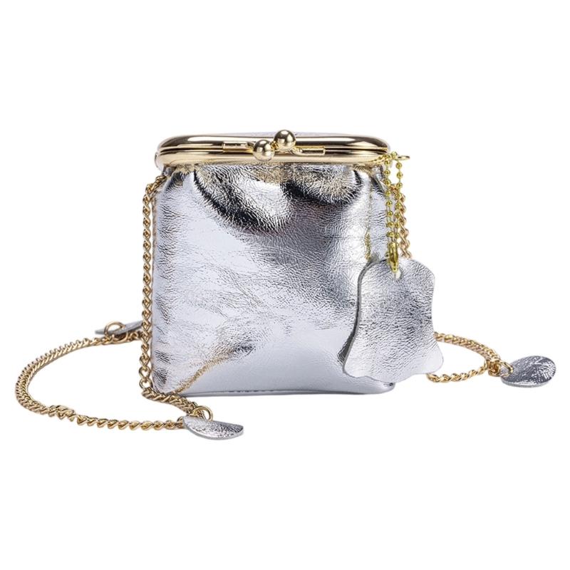 Compact Crossbody Bag Multi Functional Organizers Adjustable Chain Strap Classical Blue Waterproof Design