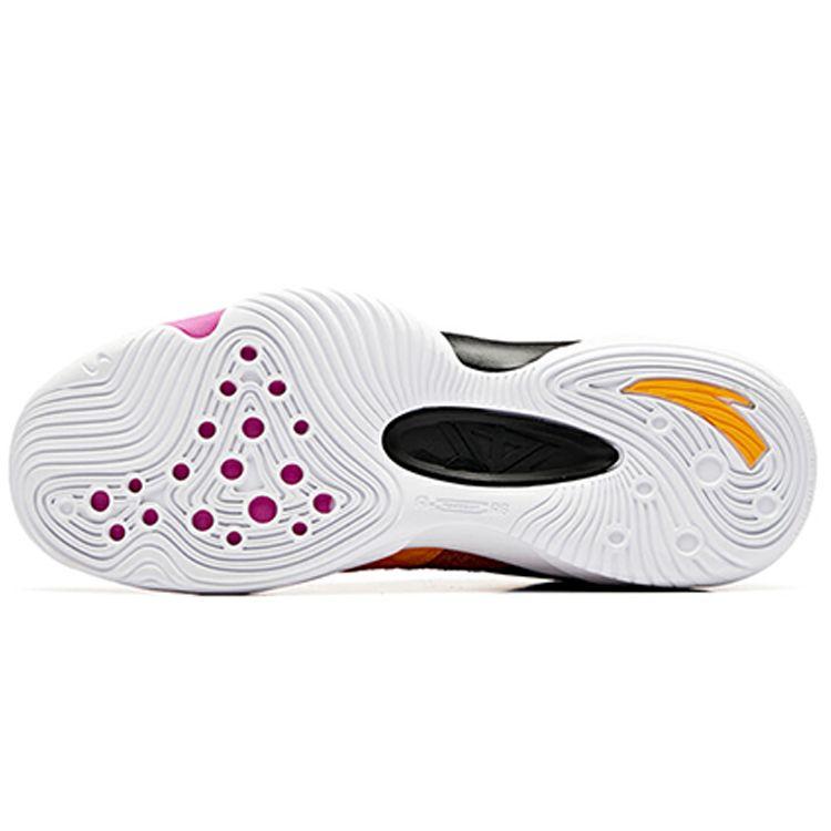 Anta Shock Absorbing Non-Slip Durable Mid-Top Basketball Shoes Men Sneakers Orange 11931605-10