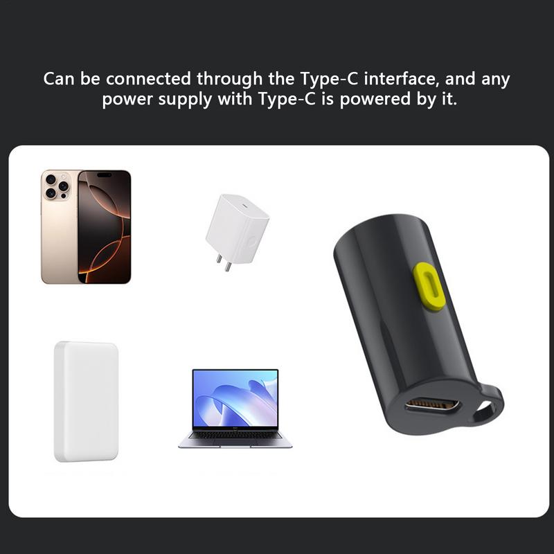 Mini Portable Flashlight High Brightness LED Powered By Type C Connectors Small LED Light LED Torches Perfect For Travel Camping