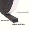 2M PU Sponge Foam Seal Strip Tape Adhesive Anti Collision Soundproof Weather Stripping for Doors Windows Furniture Protection