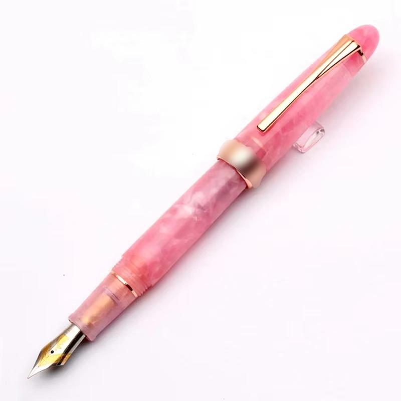 Pluma Fuente Kaigelu 356 de Resina con Clip Dorado Punta EF/F/M Hermosos 5 Colores Pluma de Tinta para Regalo de Escritura Oficina Negocios Hogar