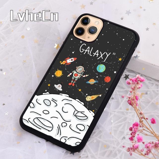 LvheCn Cartoon Planets Stars Phone Case Cover For For iPhone 17 Air 13 12 14 15 16 Pro Max Plus