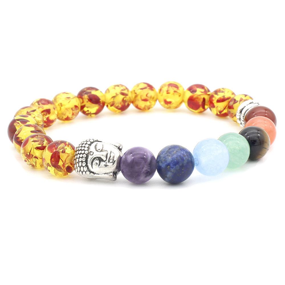 JYL TS Bracelet Colorful Stone  Volcanic Style Brings Vibrant Luck And Joy