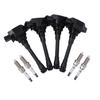 Nissan Iridium Spark Plug & Ignition Coil Set of 4 Plug Ignition Serena C25 NC25 22401-ED815 22448-1KT0A Etc. External Product