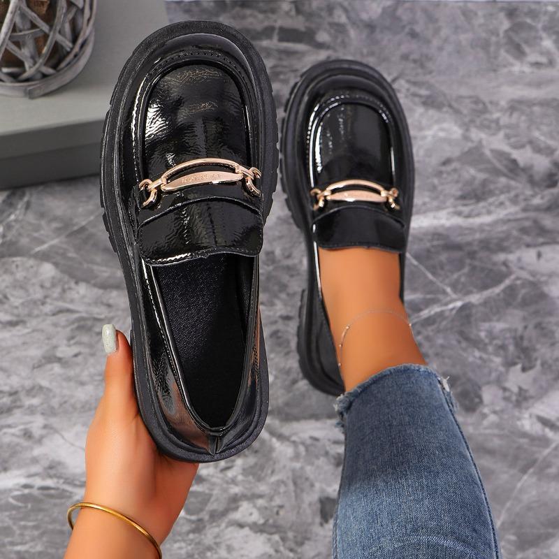 Fashion 2024 Autumn Ladies Shoes New Fashion Round Toe Retro Solid Color Mary Jane Shoes Daily Casual Ladies Shoes Zapatos Mujer