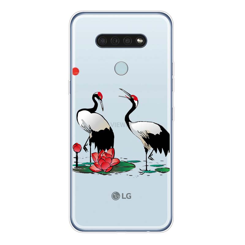 

Чорнильна квітка в китайському стилі для LG K92 K52 K62 K22 K71 K61 K51S K41S G8 G8S G8X V35 V50 V40 V50S V60 Q60 чохол для телефону V30 ThinQ
