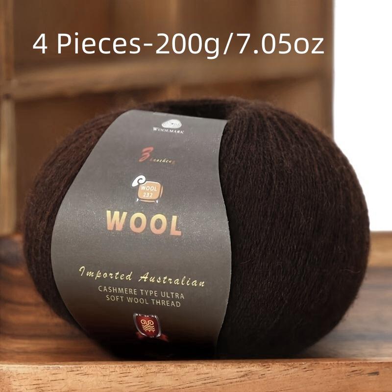 

6 шт. Пряжа из камвольной шерсти Многоцветный набор для вязания свитеров, брюк, шапок Мягкая и прочная 300 г всего