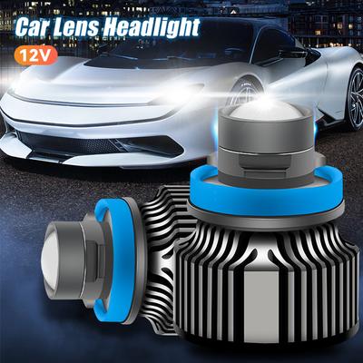 12V H7 H11 H8 H9 9006 HB4 Araba Mercek Far Led Sis Lambası Ampulü LED Sis Lambası Beyaz Sarı Buz Mavisi Turbo Sis Lambası