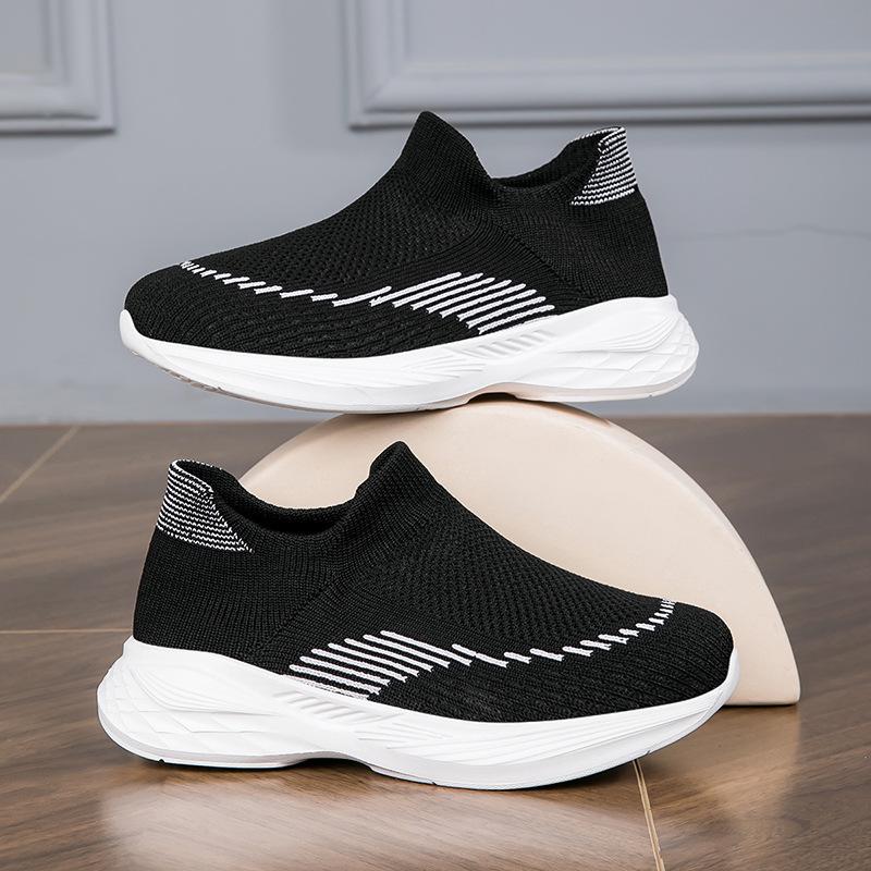 2024 Kids Slip-On Flyknit Sports Shoes - Casual Sock Style for Boys & Girls