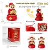 Solar-Powered God of Wealth Shaking Head Ornament - Creative Office Desktop Decoration for Wealth Attraction and Opening Ceremonies