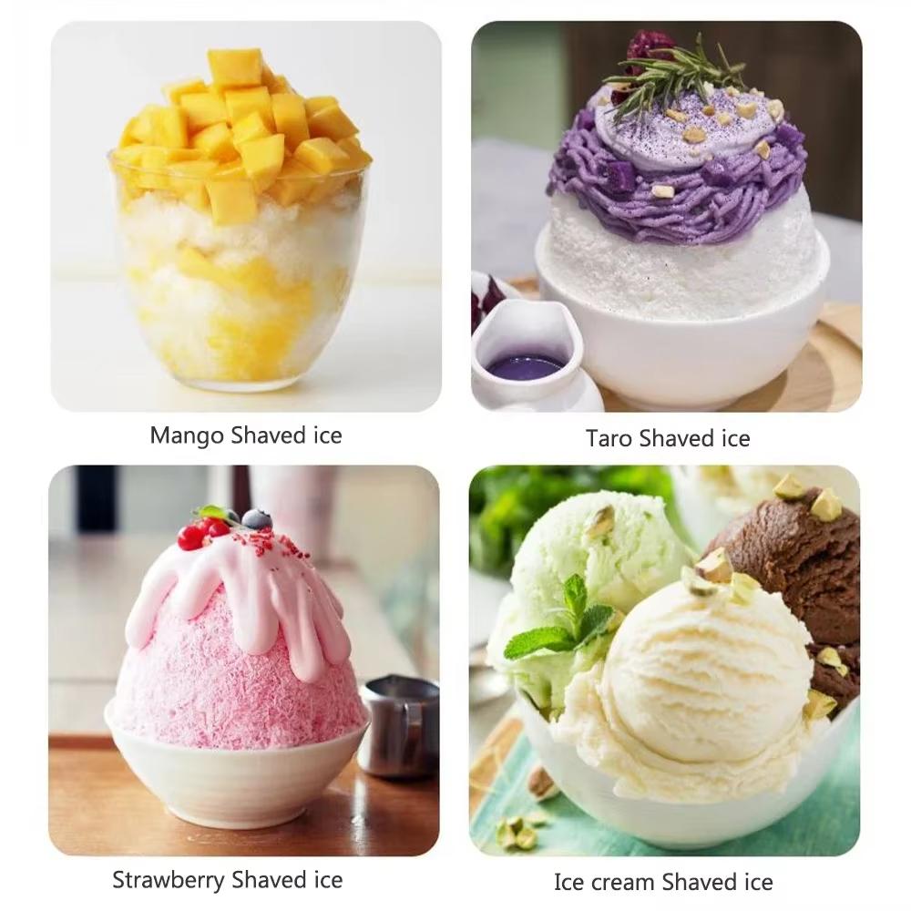 Manual Shaved Ice Maker Machine Set With Ice Trays Ideal for Making Snowcones and Slushy Household Portable Small Hail Machine