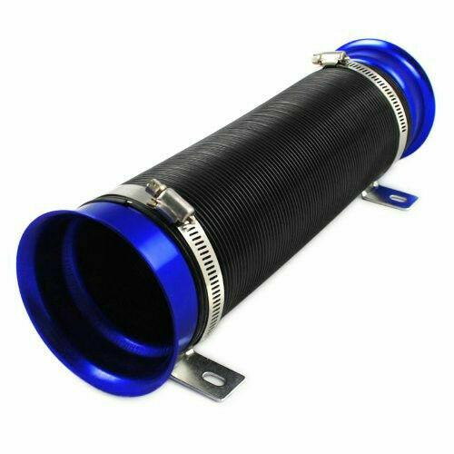

3 Adjustable Scalable Flexible Car Turbo Cold Air Intake Hose Pipe System Blue