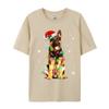 Gerunisex Shepherd Dog Tree Christmas Sweater Xmas Dogs Tshirts Tops Shirts Black On Sale Novelty Cotton Unisex Top Tshirts