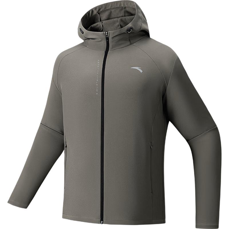 Anta Men's Executive Fleece-Lined Hooded Jacket