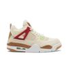 Air Jordan 4 Retro Grade School 'Wild Things' (Unisex) Segel / Universitätsrot / Hanf / Kaum Volt Kinder Basketballschuhe DH0572 264