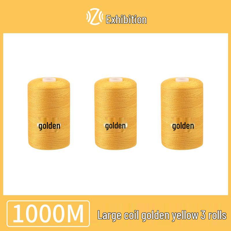 Polyester Sewing Thread - 1000 Yards for Garments & Crafts, Assorted Colors, Small Spool