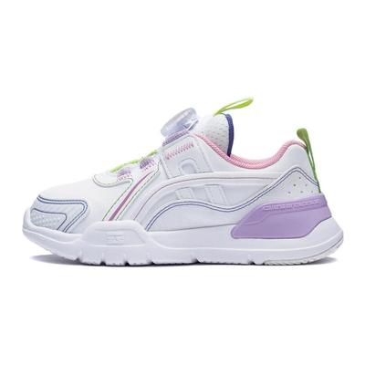 Li Ning Comfortable Shock Absorbing Wear Resistant Casual Shoes Kids Shoes Standard-White YKNT004-14