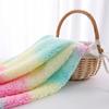 155x45cm Tie Dyed Lamb Fleece Fabric Gradient Short Plush Fabric For Winter Coats, Pajamas, Quilts, Handmade DIY Fabric TJ8911