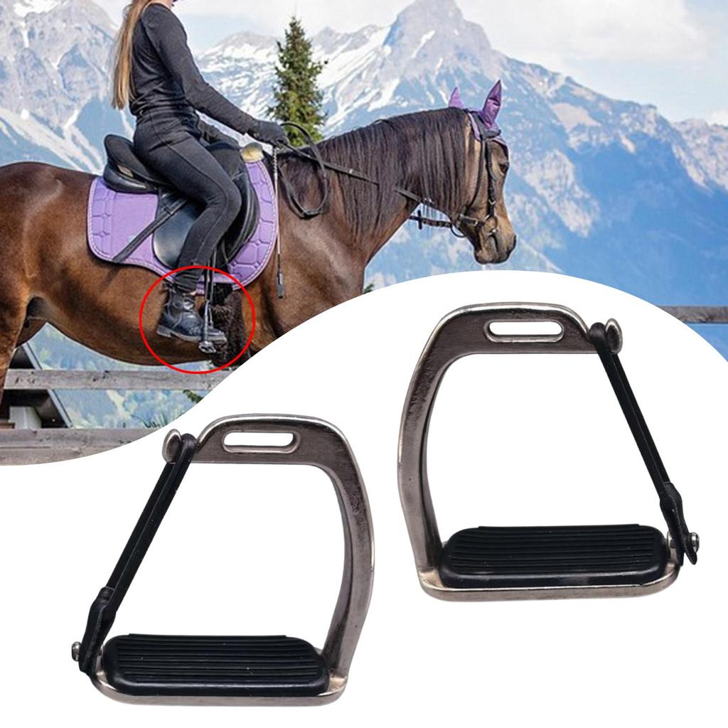 2 Pieces Horse Stirrups Foot Support Repair Outdoor
